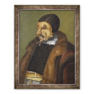 Tablou inramat - Giuseppe Arcimboldo - Avocatul, 70 x 90 cm