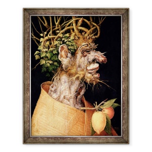 Tablou inramat - Giuseppe Arcimboldo - Iarna II, 70 x 90 cm