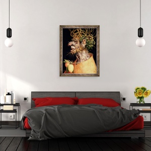Tablou inramat - Giuseppe Arcimboldo - Iarna II, 70 x 90 cm - Img 3