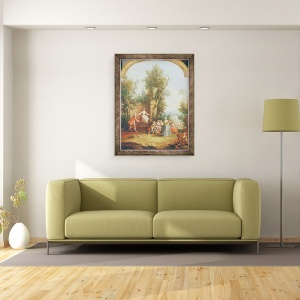 Tablou inramat - Giuseppe Zais - Leagan, 60 x 80 cm - Img 2