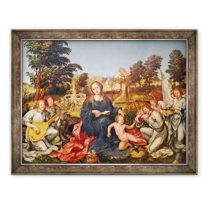 Tablou inramat - Gregorio Lopez - Fecioara si Pruncul si, 60 x 80 cm