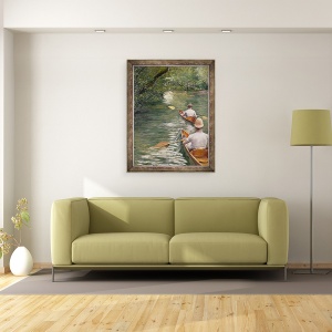 Tablou inramat - Gustave Caillebotte - Canoe, 60 x 80 cm - Img 2