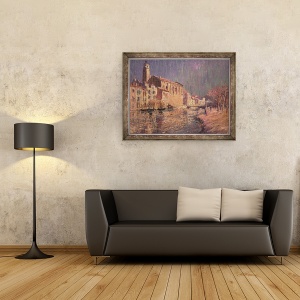 Tablou inramat - Gustave Loiseau - Les Martigues, 60 x 80 cm - Img 2