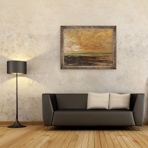 Tablou inramat - Gustave Moreau - peisaj, 60 x 80 cm - Img 2