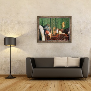 Tablou inramat - Hans Holbein the Elder - Ambasadorii, detalii despre instrumentele astronomice, 60 x 80 cm - Img 2
