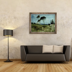 Tablou inramat - Hans Speckter - Peisaj la Nettuno, 60 x 80 cm - Img 2