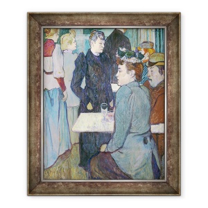 Tablou inramat - Henri de Toulouse-Lautrec - A Corner of the Moulin de la Galette, 50 x 60 cm