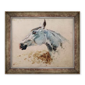 Tablou inramat - Henri de Toulouse-Lautrec - Cal alb Gazelle, 70 x 85 cm