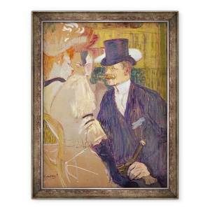 Tablou inramat - Henri de Toulouse-Lautrec - Englezul de la Moulin Rouge, 60 x 80 cm