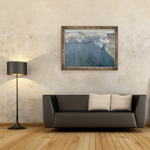 Tablou inramat - Henri Ottmann - Gara Luxemburg, Bruxelles, 60 x 80 cm - Img 2