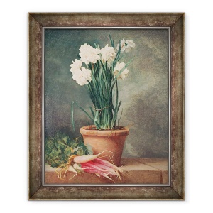 Tablou inramat - Henri Roland de la Porte - Narcis si ridichi, 50 x 60 cm