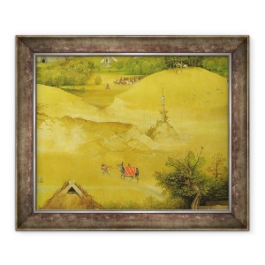 Tablou inramat - Hieronymus Bosch - Adorarea Magilor, detalii ale figurilor de fundal, 50 x 60 cm