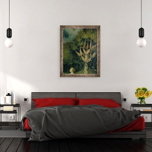 Tablou inramat - Hieronymus Bosch - Gradina deliciilor Pamantesti XII, 70 x 90 cm - Img 3
