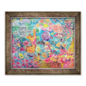 Tablou inramat - Hilary Simon - Coral tropical, 50 x 60 cm