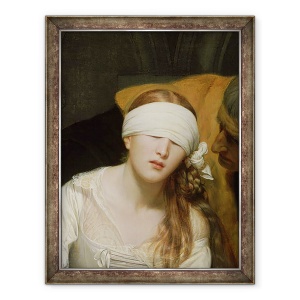 Tablou inramat - Hippolyte Delaroche - Executarea lui Lady Jane Grey II, 60 x 80 cm