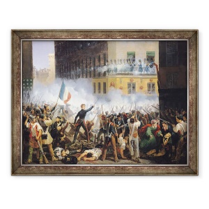 Tablou inramat - Hippolyte Lecomte - Lupta de pe Rue de Rohan II, 70 x 90 cm