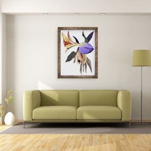 Tablou inramat - Hiroyuki Izutsu - Flori imaginare., 70 x 90 cm - Img 2