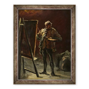 Tablou inramat - Honore Daumier - Artist I, 70 x 90 cm