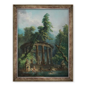 Tablou inramat - Hubert Robert - Piscina de baie, 70 x 90 cm