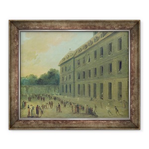 Tablou inramat - Hubert Robert - Recreere la inchisoarea Saint-Lazare, 70 x 85 cm