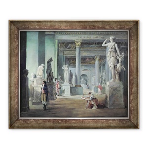 Tablou inramat - Hubert Robert - Salle des Saisons la Luvru, 70 x 85 cm