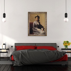 Tablou inramat - Ignace Henri Jean Fantin-Latour - Charlotte Dubourg 1850-1921 1882, 70 x 90 cm - Img 3