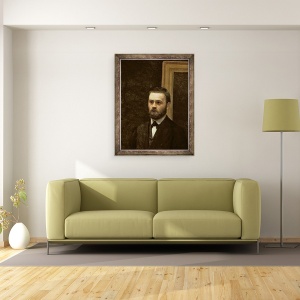 Tablou inramat - Ignace Henri Jean Fantin-Latour - Studio la Batignolles I, 60 x 80 cm - Img 2