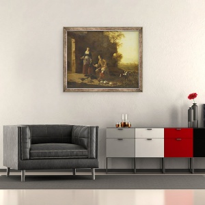 Tablou inramat - II Vermeer van Haarlem, Jan - Restul vanatorului, 50 x 60 cm - Img 2