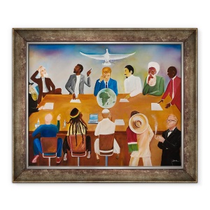 Tablou inramat - Ikahl Beckford - Masa conferintei, 50 x 60 cm