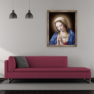 Tablou inramat - Il Sassoferrato - Madonna se roaga, 70 x 85 cm - Img 2