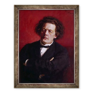 Tablou inramat - Ilya Efimovich Repin - Portretul lui Anton Grigoryevich Rubinstein, 60 x 80 cm