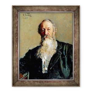 Tablou inramat - Ilya Efimovich Repin - Portretul lui Vladimir Stasov 1824-1906, 70 x 85 cm