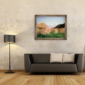Tablou inramat - Isaak Ilyich Levitan - Primavara in Italia, 60 x 80 cm - Img 2