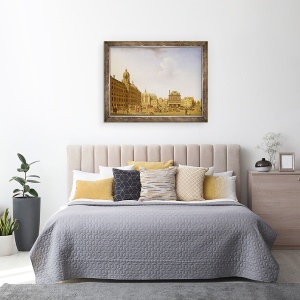 Tablou inramat - Isaak Ouwater - Piata Dam - Amsterdam, 70 x 90 cm - Img 3