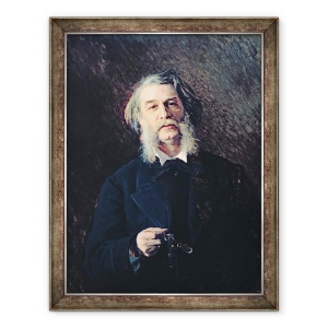 Tablou inramat - Ivan Nikolaevich Kramskoy - Portretul lui Dmitri Vasilievici Grigorovici 1822-99, 60 x 80 cm