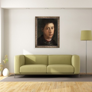 Tablou inramat - Jacopo Pontormo - Alessandro de Medici, 60 x 80 cm - Img 2