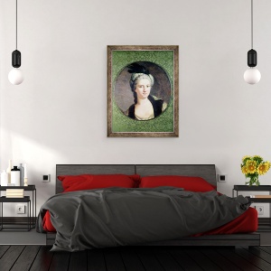 Tablou inramat - Jacques Andre Joseph Camelot Aved - Pauline-Felicite de Nesle 1712-41 Contesa de Vintimille, 70 x 90 cm - Img 3