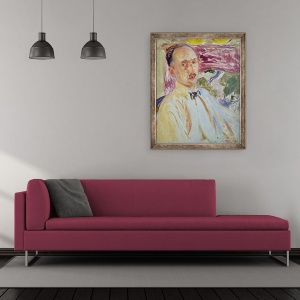 Tablou inramat - Jacques-Emile Blanche - Studiu pentru Portretul lui Francois Mauriac, 50 x 60 cm - Img 2