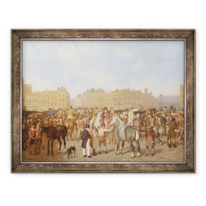 Tablou inramat - Jacques-Laurent Agasse - Piata veche Smithfield, Londra, 60 x 80 cm