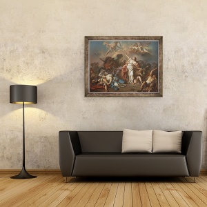 Tablou inramat - Jacques Louis David - Apollo si Diana ataca copiii din Niobe, 70 x 90 cm - Img 2