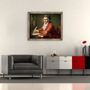 Tablou inramat - Jacques Louis David - Portret De Alphonse Leroy, 70 x 85 cm - Img 2