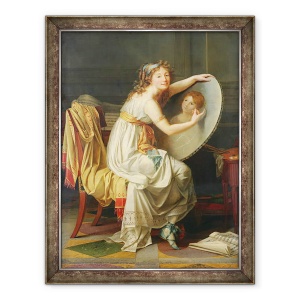 Tablou inramat - Jacques Louis David - Portretul lui Rose Adelaide Ducreux 1761-1802, 70 x 90 cm