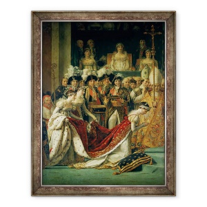 Tablou inramat - Jacques Louis David - Sfintirea imparatului Napoleon si incoronarea imparatesei Josephine de catre Papa Pius al VII-lea, detaliu V, 70 x 90 cm