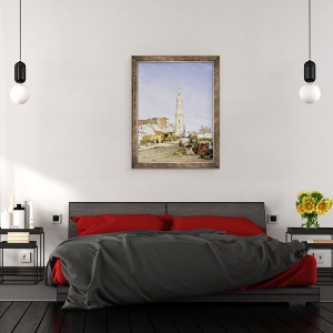 Tablou inramat - James Holland - Torre dos Clerigos, Porto, Portugalia, 70 x 90 cm - Img 3