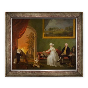 Tablou inramat - James Millar - Portretul lui Robert Mynors 1739-1806 si a familiei sale, 70 x 85 cm