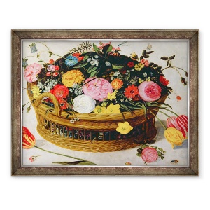 Tablou inramat - Jan Brueghel - Cos de Flori, 60 x 80 cm