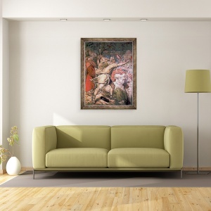 Tablou inramat - Jan Cornelisz Vermeyen - Campania lui Charles V impotriva turcilor, detaliu al unui arcas din Capturarea La Goletta, 60 x 80 cm - Img 2