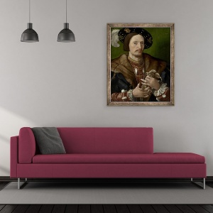 Tablou inramat - Jan Gossaert - Portretul unui Gentleman, 50 x 60 cm - Img 2