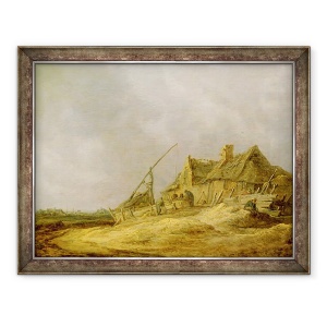 Tablou inramat - Jan Josephsz van Goyen - Farmstead, 60 x 80 cm