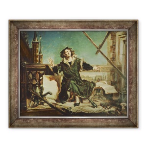 Tablou inramat - Jan Matejko - Copernic in turnul de la Frombork, 70 x 85 cm